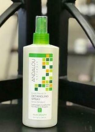 Спрей для легкого розчісування, detangling spray, andalou naturals, з маслом марули, 242 мл2 фото