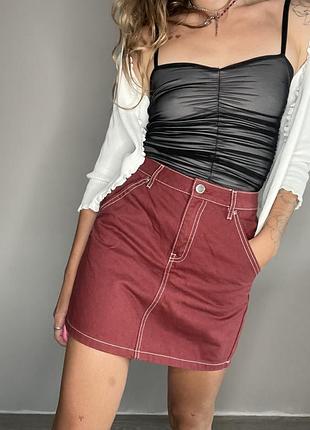 Спідниця міні юбка джинсова