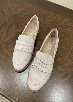 Замшевые туфли лоферы 40-41 в стиле loro piana seychelles/ 26см