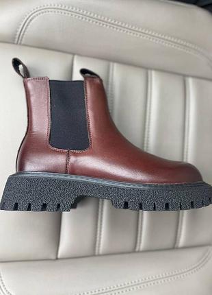 Жіночі ботінки  
bottega veneta brown утеплитель флис женские ботинки ботега6 фото