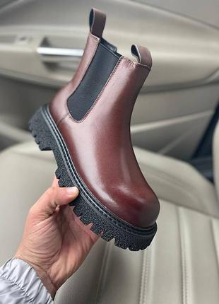 Жіночі ботінки  
bottega veneta brown утеплитель флис женские ботинки ботега2 фото