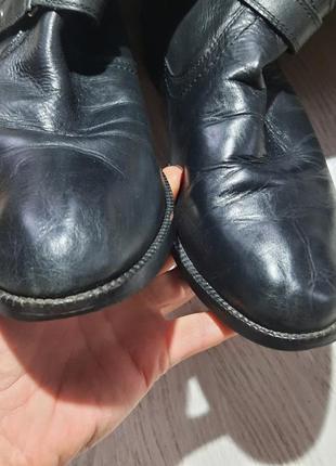 Кожаные демисезонные высокие сапоги на молнии zippy boot8 фото