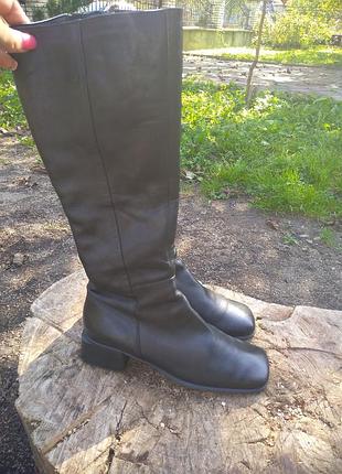Кожаные сапоги, шкіряні чоботи donna 38р