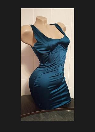 Сукня вечірня / коктельна ізумрудна