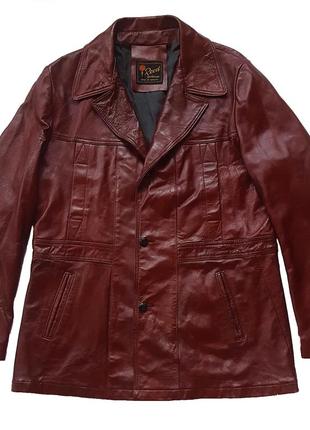 Раритетное винтажное американское полу пальто 70-х reed sportswear leather car coat1 фото
