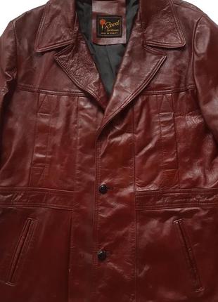 Раритетное винтажное американское полу пальто 70-х reed sportswear leather car coat2 фото