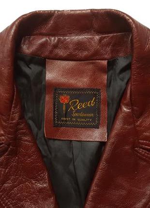 Раритетное винтажное американское полу пальто 70-х reed sportswear leather car coat3 фото