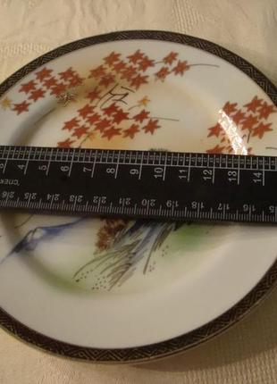 Антикварные тарелки набор 6 шт роспись фарфор япония №600л4 фото