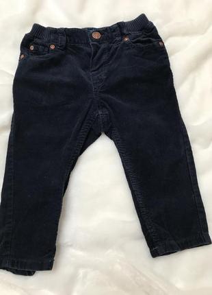 Штани вільветові розмір 74, 6-9 міс