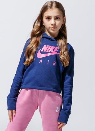 Nike air дитяча кроп худі з капюшоном