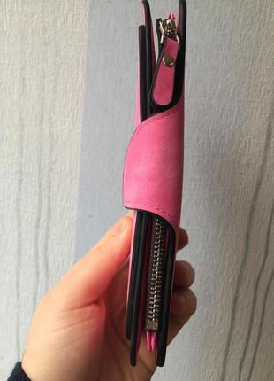 Жіночий замшевий клатч гаманець baellerry forever рожевий3 фото