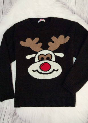Новорічний светр, свитер с оленем