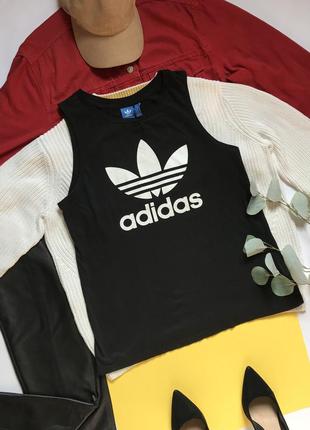 Спортивна чорна майка адідас adidas1 фото