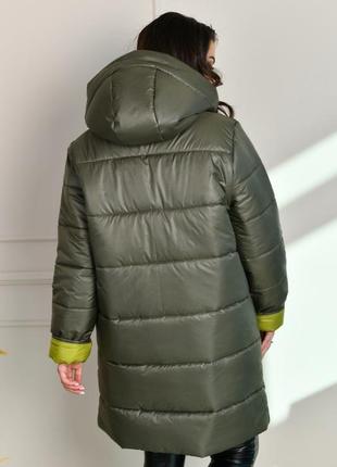 Зимова куртка великих розмірів kyb-8-3282 фото
