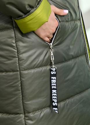 Зимова куртка великих розмірів kyb-8-3284 фото