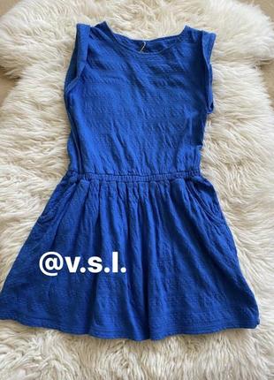 Фірмова сукня для дівчинки синього яскравого кольору