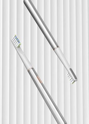 Электрическая зубная щетка mir qx-8 home&travel collection silvery3 фото