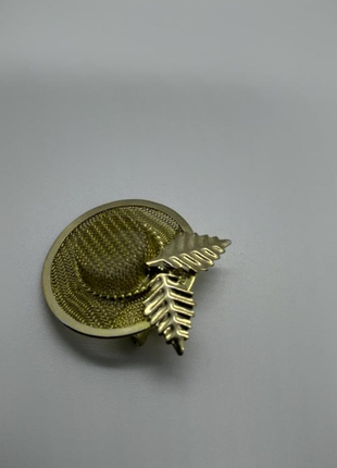 Винтаж дизайнерская брошь шляпа