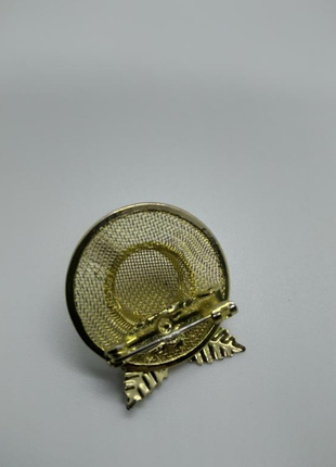 Винтаж дизайнерская брошь шляпа