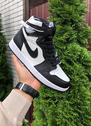 Женские высокие кожаные кроссовки nike air jordan retro #найк