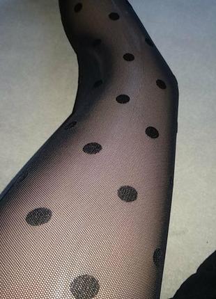 Колготки сетка горох