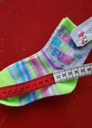 Носки носочки детские 5-6.5uk хлопковые девочке 1.5-2-3г2 фото
