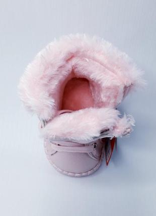Зимние ботинки apawwa fd115 18-21(р) светло розовый6 фото