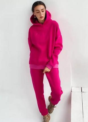 Худі оверсайз фуксія