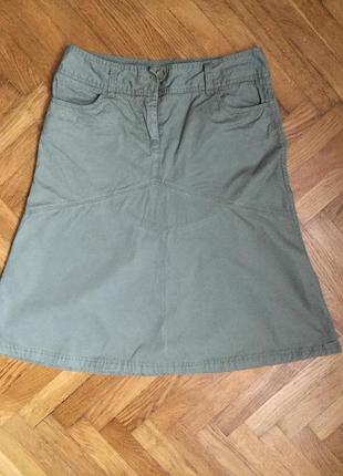 Хлопковая юбка трапеция от фирмы esprit2 фото