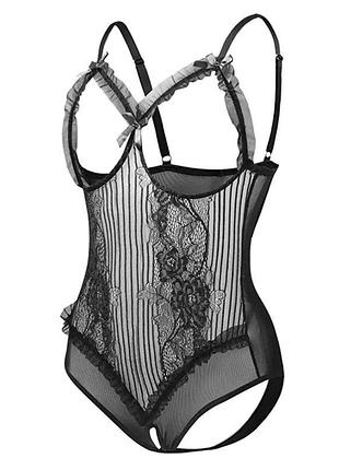 Боді сітка 💋боди кружево с открытой грудью и доступом b-16💋 эротическое белье