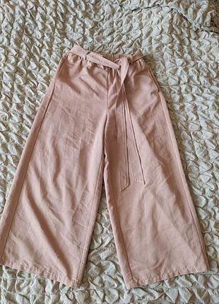 Брюки кюлоти , пудра, розмір 42- 44