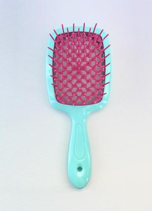 Зубцы силикон щетка расческа массажная для волос superbrush probeauty3 фото