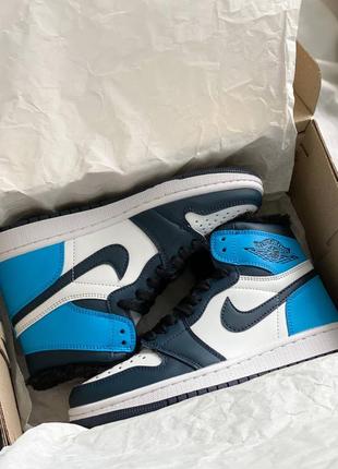 Зимові кросівки Класичні штани nike m оригінал 1 retro white blue