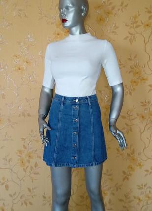 Стильная джинсовая юбка