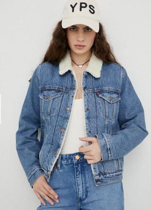 Класична джинсовка levi's на штучнiй овчинi original usa1 фото