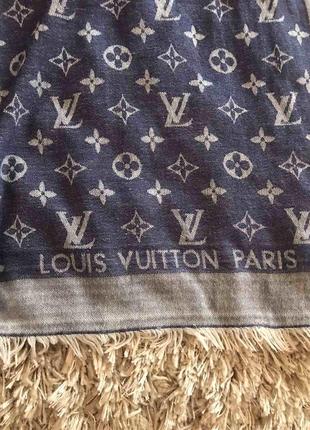 Оригінальний шарф louis vuitton шерсть шовк3 фото