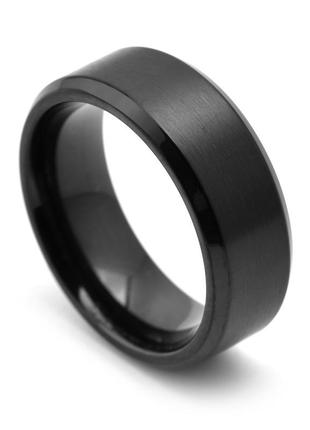 Мужское кольцо черное. размеры 16-22. черное кольцо для парней из ювелирной стали2 фото