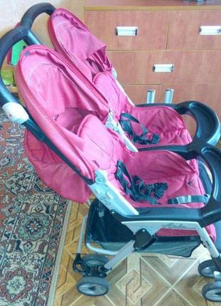 Коляска для двійні peg-perego aria twin3 фото