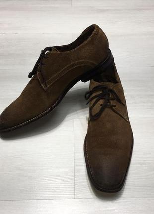 Брендові замшеві чоловічі туфлі кежуал clark’s clarks оригінал4 фото
