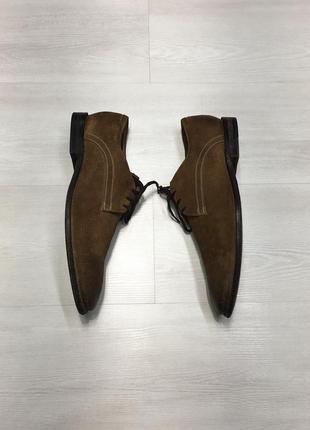 Брендові замшеві чоловічі туфлі кежуал clark’s clarks оригінал5 фото