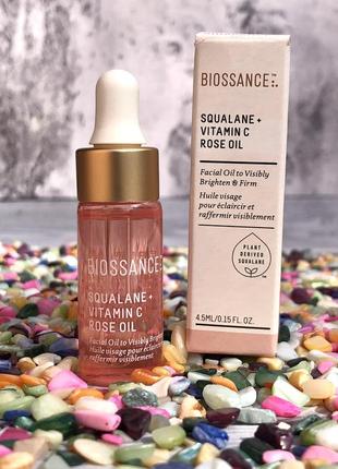 ❗️оригінал зволожуюче масло з вітаміном с biossance squalane vitamin c + rose oil