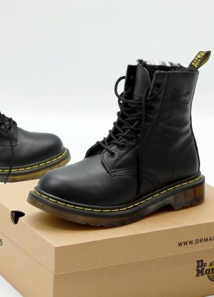 Зимові ботинки dr.martens 1460 (хутро)1 фото