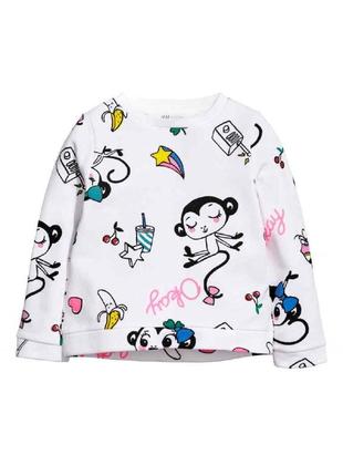 Стильная мягкая модная кофта свитер свитшот для девочки