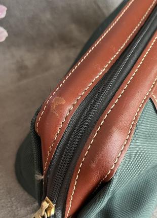 Містка косметичка дорожння зі шкіри