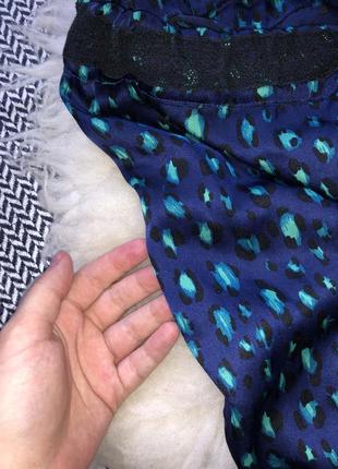 Домашние атласные штаны сатин атлас пижамные принт3 фото