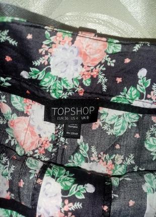 Короткие шорты цветочки topshop6 фото