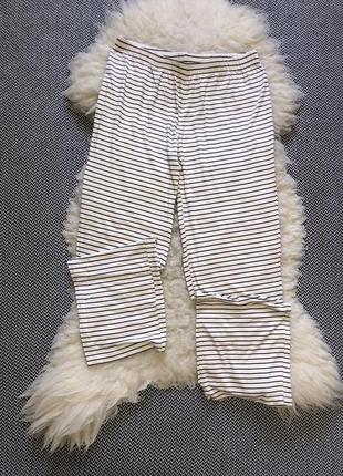 Домашние пижамные натуральные штаны большой размер батал вискоза полоску3 фото