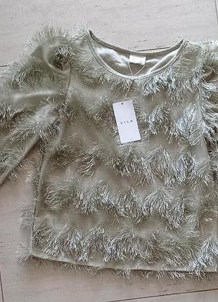 Блузка травка оливкова🥰живий ефект