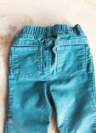 Классные джинсы-легенсы из плотного стрейчевого вельвета3 фото