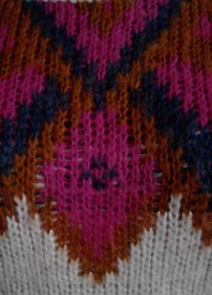 Теплый шерстяной мохеровый   свитер реглан     h&m5 фото